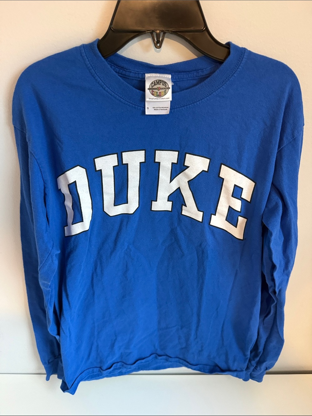 DUKE Blue Long-Sleeve Crewneck Shirt